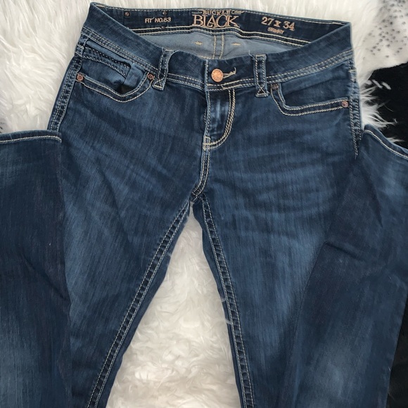 Buckle Denim - Buckle Black brand skinny jeans in dark denim